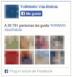 Widget social de Facebook